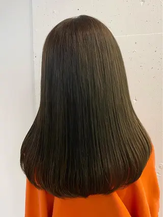 セミロング 田口 樹理のヘアスタイル