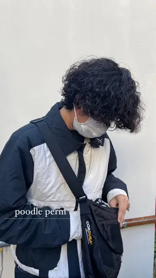 ミディアム パーマ パーマ職人 渡邊　優雅のヘアスタイル