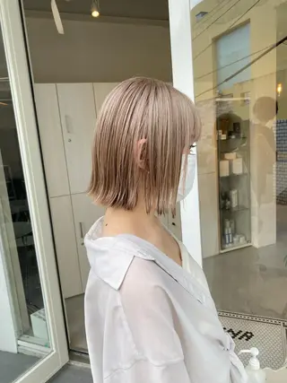 ショート カラー ハイトーン×似合わせ 🌱中川慎之介のヘアスタイル