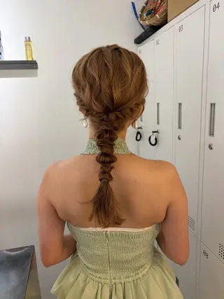 セミロング 透明感巻ける縮毛矯正 可愛いStyle杏琉のヘアスタイル