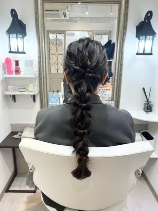 ロング 🎀 艶カラー 縮毛矯正/ハルナ🎀のヘアスタイル