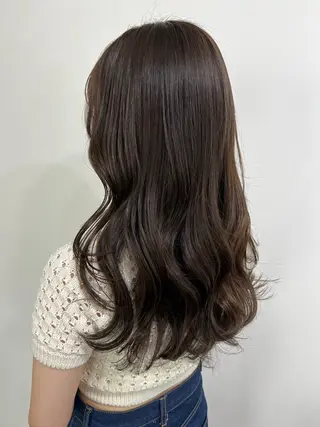 セミロング カラー まほ/ カラーモデル募集中のヘアスタイル