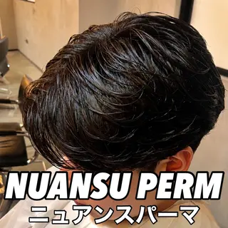 ショート パーマ メンズ シャドウパーマ 小形のヘアスタイル