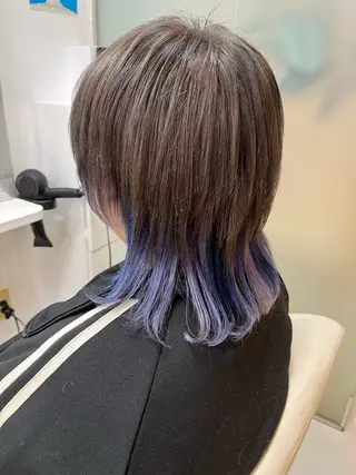 ミディアム カラー 柳川 玲也のヘアスタイル