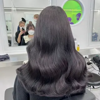 セミロング カラー ヘアアレンジ 縮毛矯正🤍 ボブ/ HIKARIのヘアスタイル