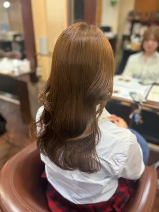 セミロング カラーモデル募集中 璃乃🫧のヘアスタイル