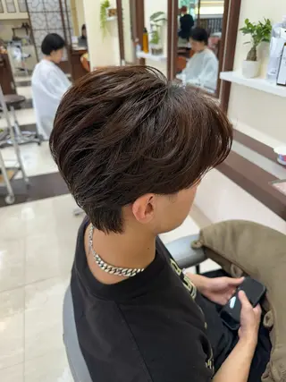 ショート カラー パーマ メンズ 成田No.1 メンズヘア/清和武虎のヘアスタイル