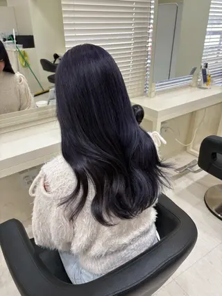 セミロング カラー ヘアアレンジ 💟RINNA 艶カラー💟のヘアスタイル