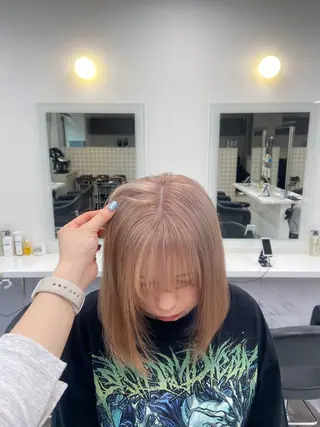 ショート カラー ヘアアレンジ Over hair_ misakiのヘアスタイル