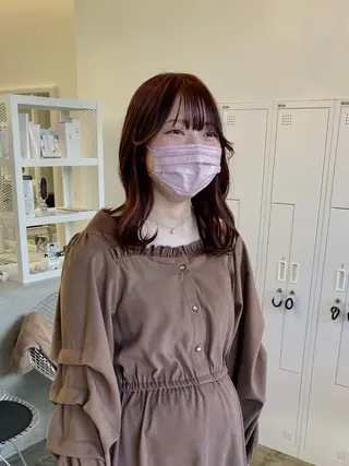 ミディアム サトウ リョウのヘアスタイル