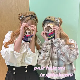 ヘアアレンジ 🎼デザインカラー ヘアメ たま🎀のヘアスタイル