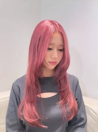 ロング カラー 複雑履歴/縮毛矯正 ブリーチ/ikiRuのヘアスタイル