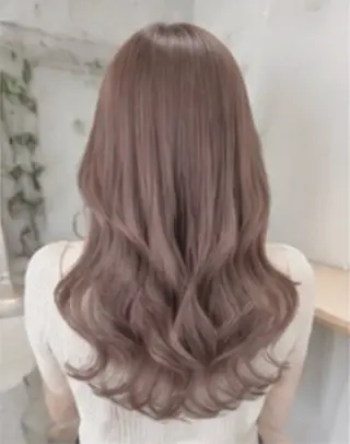 ロング カラー 透明感×艶カラー ✨️美髪縮毛🍒リオのヘアスタイル