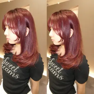 セミロング カラー 佐野 えり奈のヘアスタイル