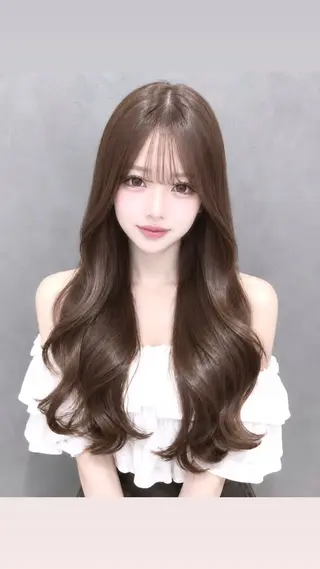 ロング カラー girly上品ヘア 🎀／ベージュikuのヘアスタイル