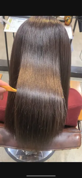 セミロング カラー パーマ 🫧艶髪/透明感🫧 EIGHT副店長丸山のヘアスタイル