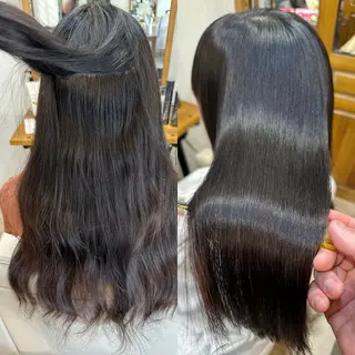 ロング パーマ 縮毛矯正/山根勇平 /完全マンツーマンのヘアスタイル