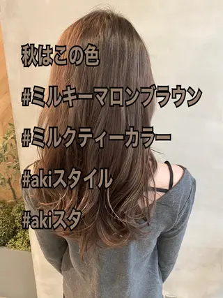ロング カラー ヘアアレンジ ネイル マツエク・マツパ 夜23時まで予約🉑 reverieあきらのヘアスタイル