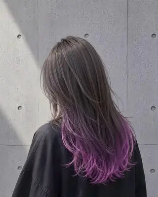 ロング カラー r i n k aのヘアスタイル