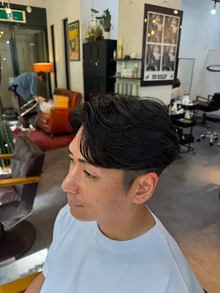 ミディアム カラー パーマ メンズ HARBOR ゆづきのヘアスタイル