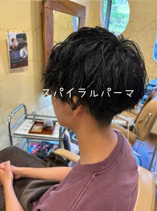 ショート 大鹿 数馬のヘアスタイル