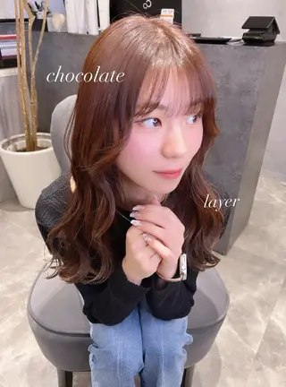 ロング カラー 透明感/レイヤー 🇰🇷tomonaのヘアスタイル