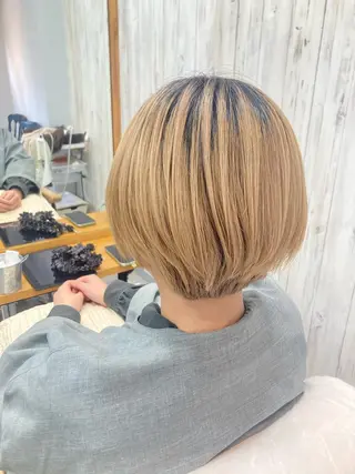 ショート 暖色カラー💞 菊地しおんのヘアスタイル