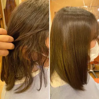 セミロング 香取 里実のヘアスタイル