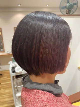 カラー すやま もえのヘアスタイル