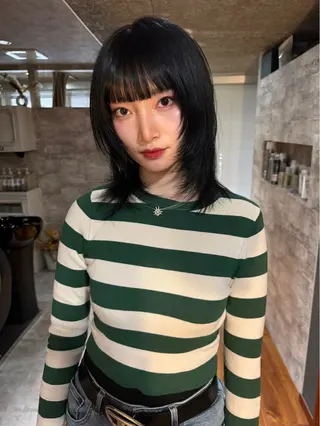 ミディアム カラー mai / linoah˚✧のヘアスタイル
