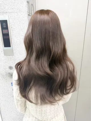 ロング カラー ヘアアレンジ 艶髪グレージュ🩶 maharuのヘアスタイル