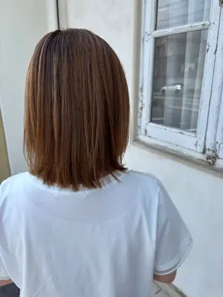 ミディアム パーマ 中垣 茉百奈のヘアスタイル