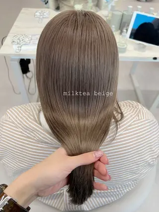 ミディアム 🤍髪質改善/酸熱× 艶カラー🤍🫧リサのヘアスタイル