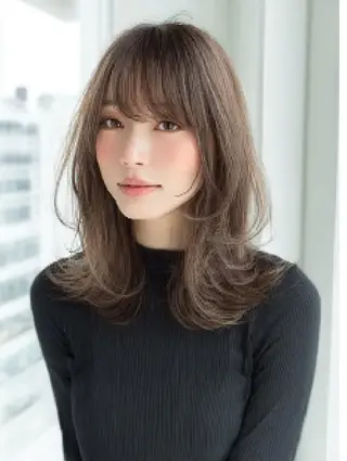 ミディアム 生艶髪＆レイヤー🔔 渋谷お薦めNo.1✨のヘアスタイル