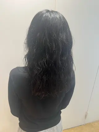セミロング パーマ 新宿ハイトーン/ 透明感✨吉松大輝のヘアスタイル