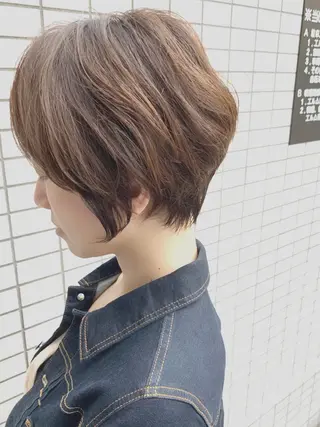 ショート カラー 大人女性ショート専門 tomodaのヘアスタイル