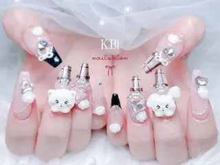 ネイル K.bi_nail ネイル長さ出し専門店のネイルデザイン