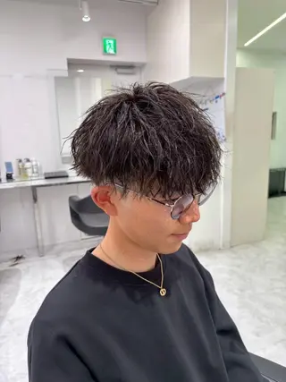 カラー メンズ専門/パーマ 特化/札幌⚡️のヘアスタイル