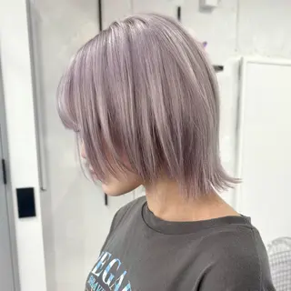 セミロング ショート/ウルフ カットモデル募集のヘアスタイル