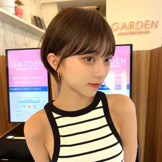 ショート ベージュ/透明感/ レイヤー/あやか💕のヘアスタイル