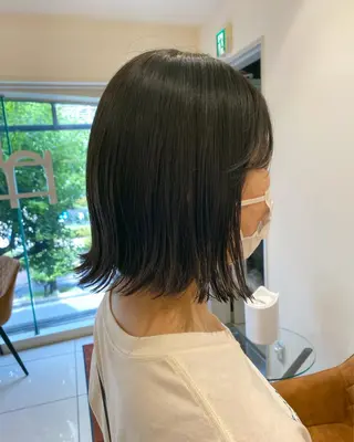 ショート カラー レイヤーカット/ ハイライト　千咲季のヘアスタイル