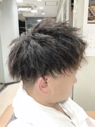 ショート パーマ ヘアアレンジ メンズ 中西 将斗のヘアスタイル
