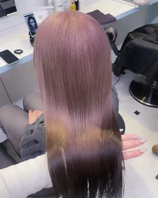 ロング カラー 【美髪矯正/絹髪】 🎀hinano🎀のヘアスタイル