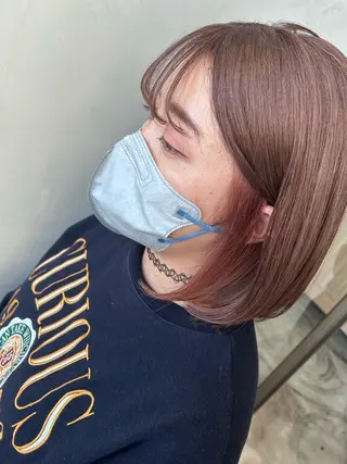 ミディアム Mao 🎀bob 赤み撃退🌿艶カラーのヘアスタイル