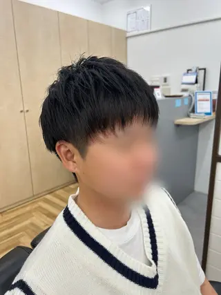 ミディアム メンズ トミオカ ⸌⍤⃝⸍のヘアスタイル