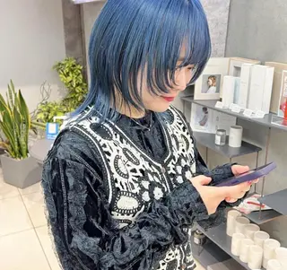 ミディアム 渋谷ショート、パーマ 美容師vain はるのヘアスタイル