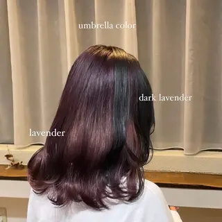 セミロング カラー Aoi 🎀 Ly hairのヘアスタイル