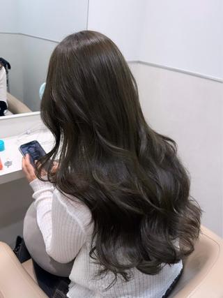 ミディアム カラー ショコラ🤎チョコ 🍫マロン🌰暗髪のヘアスタイル