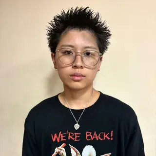 ショート パーマ メンズ 浅岡 昭汰のヘアスタイル