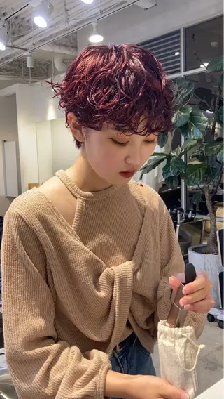 ショート メンズ清潔感のプロ 💈メンズパーマ藤田のヘアスタイル